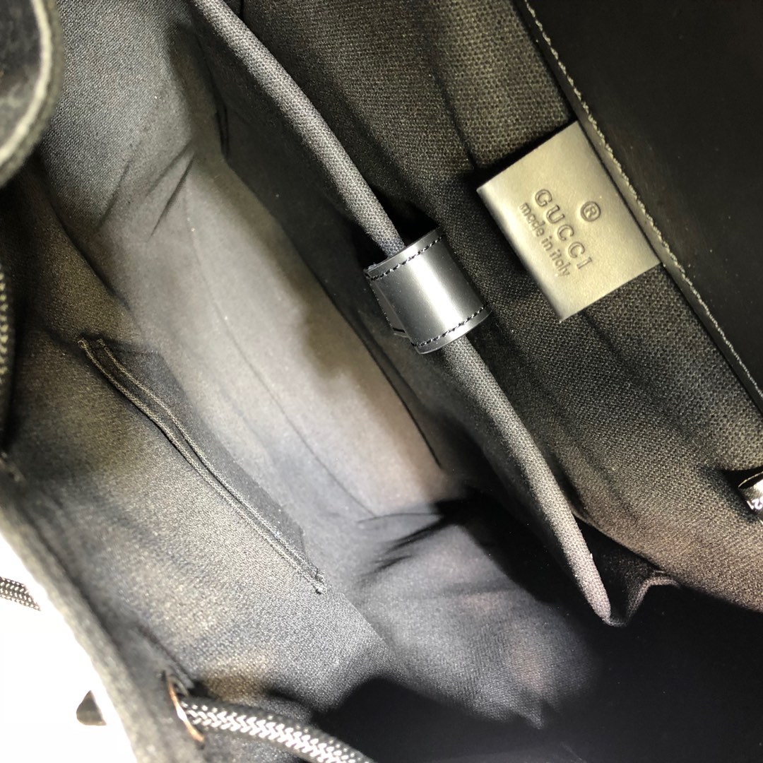 GUCCI古驰饰老虎印花柔软高级人造帆布背包495563