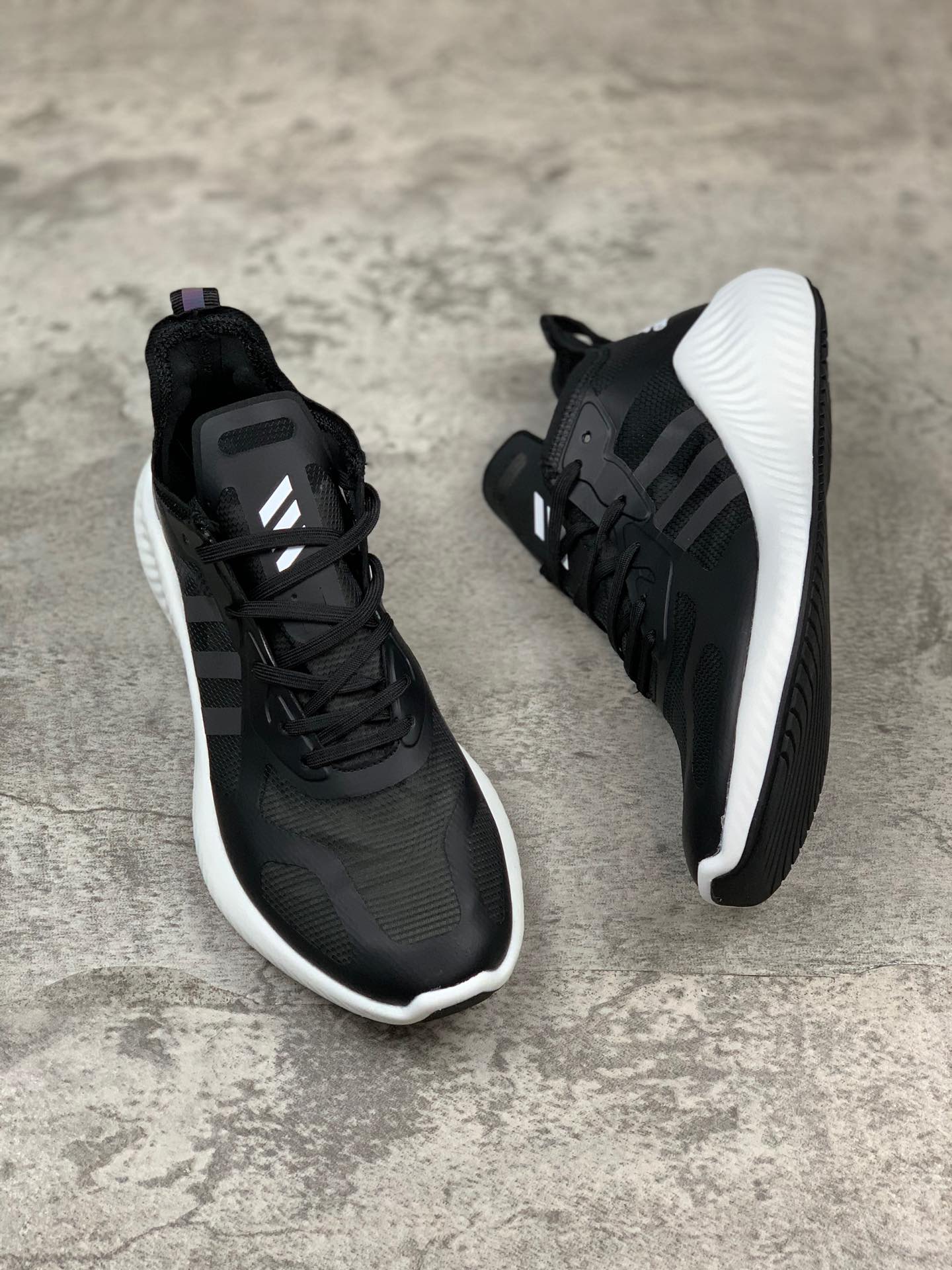 220【阿迪达斯 Adidas 阿尔法7代】  阿迪达斯Adidas Alphabounce hpc ams m 网纱鞋面 阿尔法升级爆米花材质休闲运动套脚慢跑鞋