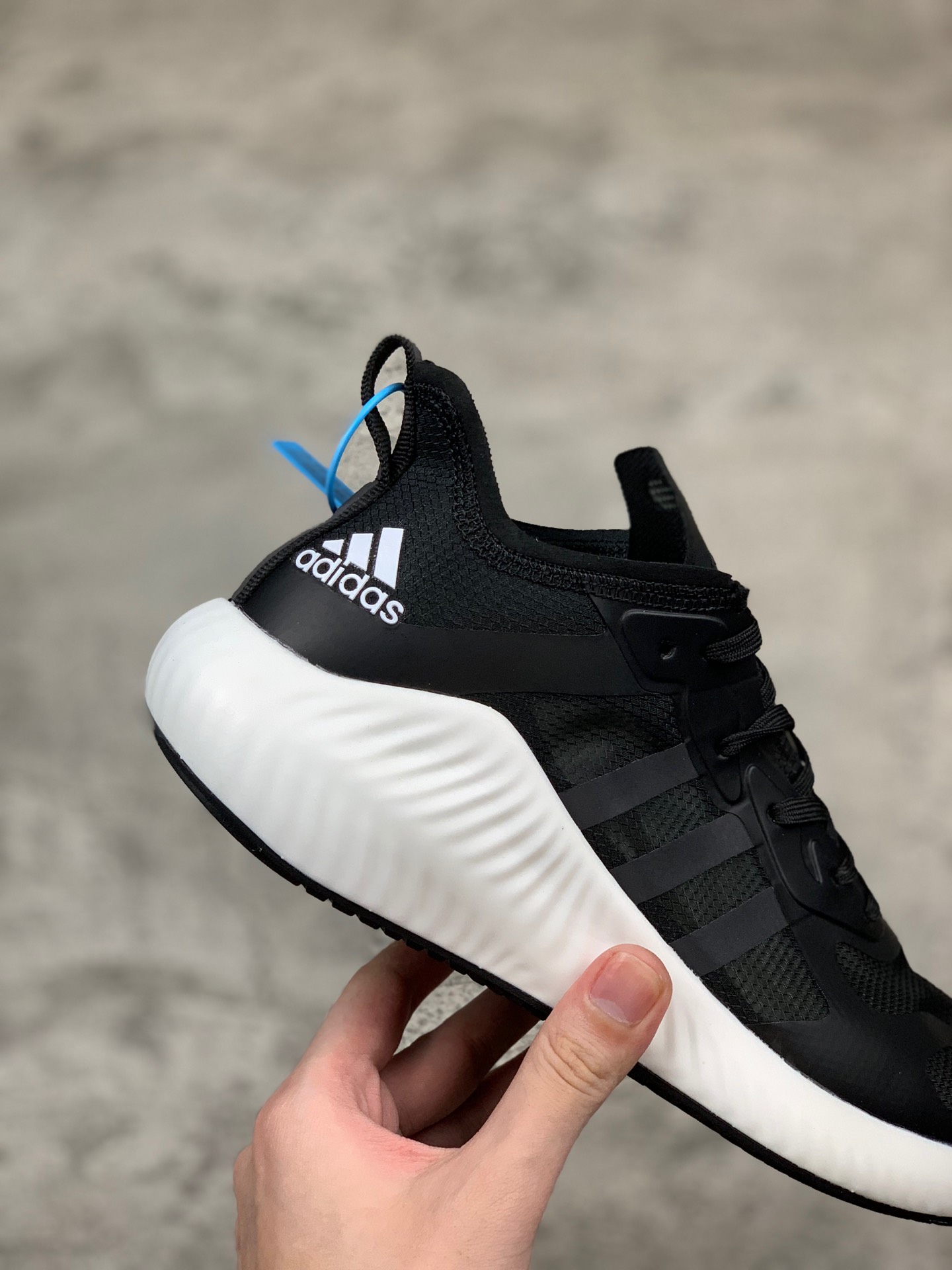 220【阿迪达斯 Adidas 阿尔法7代】  阿迪达斯Adidas Alphabounce hpc ams m 网纱鞋面 阿尔法升级爆米花材质休闲运动套脚慢跑鞋