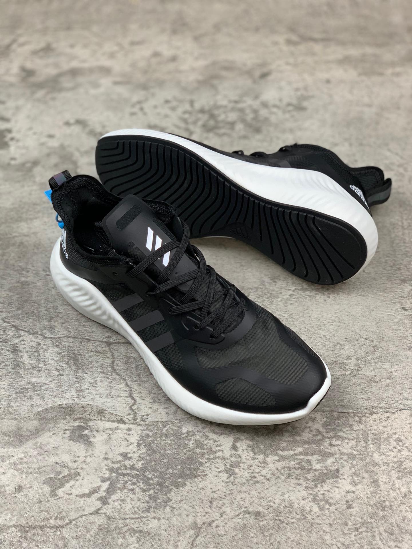 220【阿迪达斯 Adidas 阿尔法7代】  阿迪达斯Adidas Alphabounce hpc ams m 网纱鞋面 阿尔法升级爆米花材质休闲运动套脚慢跑鞋