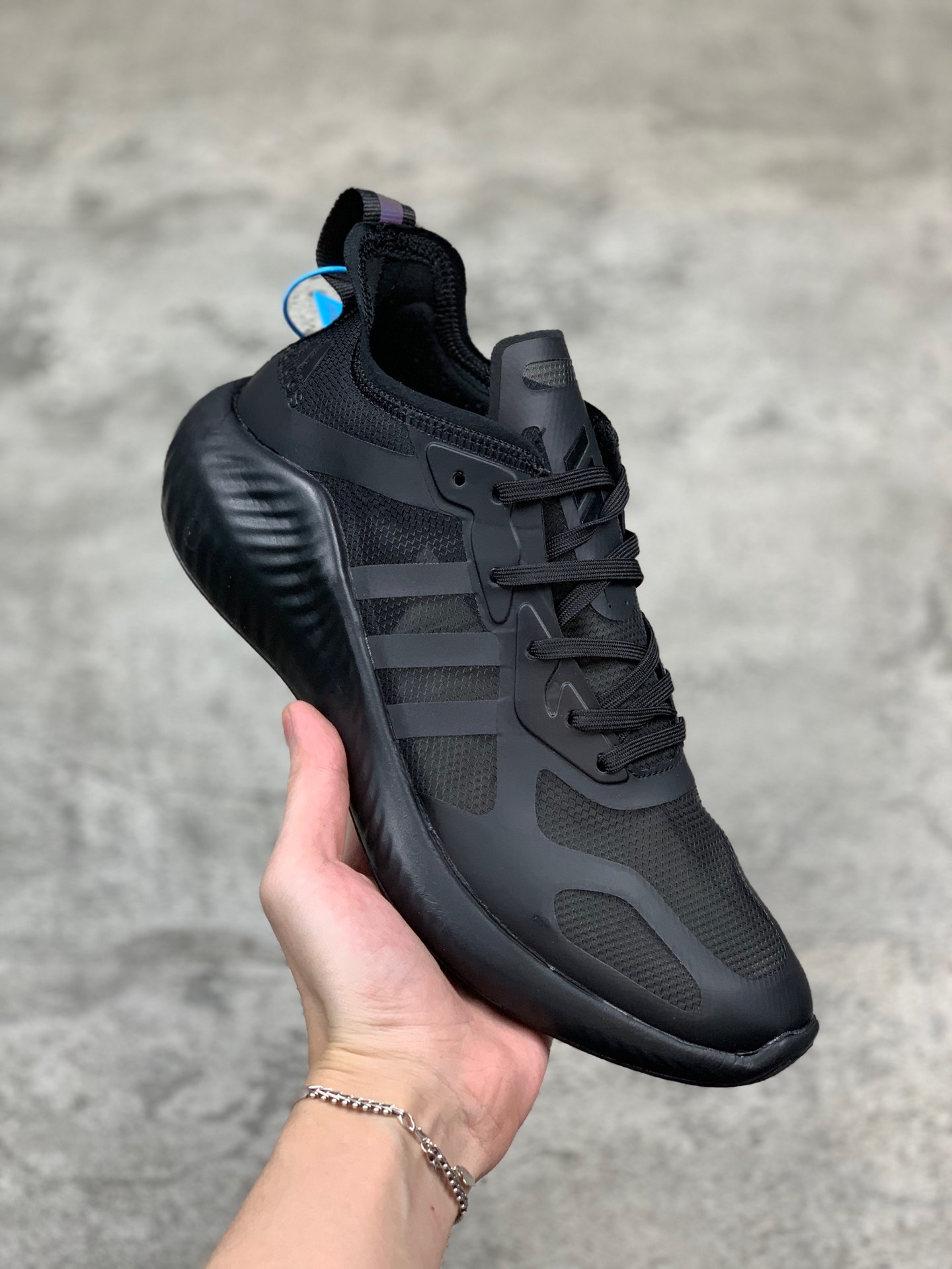 220【阿迪达斯 Adidas 阿尔法7代】  阿迪达斯Adidas Alphabounce hpc ams m 网纱鞋面 阿尔法升级爆米花材质休闲运动套脚慢跑鞋