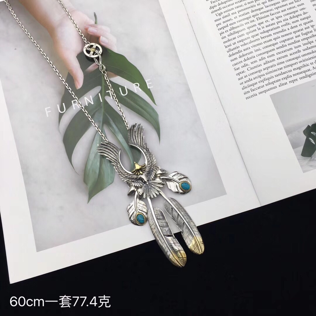 NO:100971,Goro's Takahashi Flying Eagle Feather Chain, handsome!  ,Takahashi necklace, necklace19860909Goro's 高桥飞鹰羽毛套链,帅！,高桥项链,necklace,Jewelry
