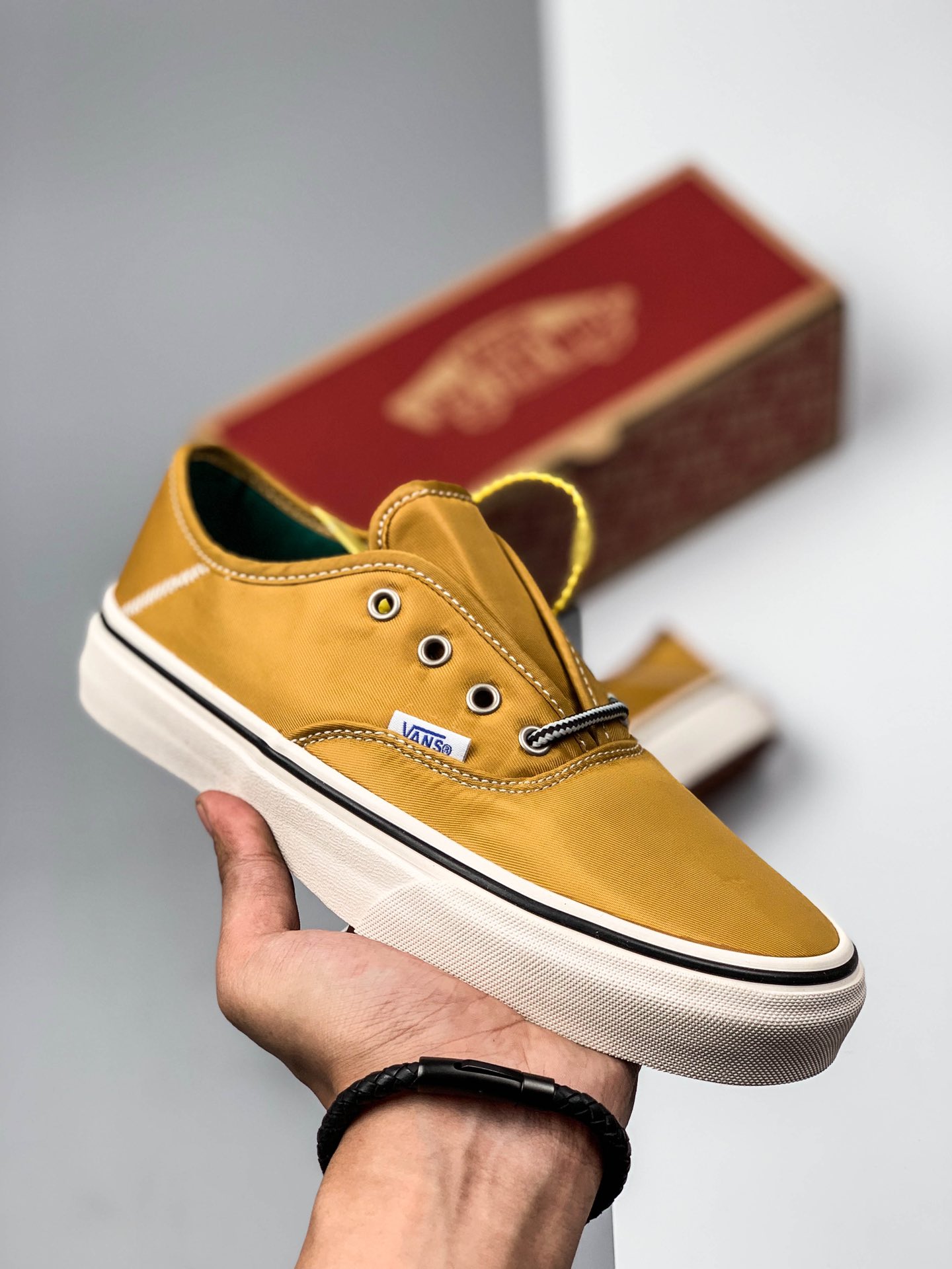 150真标硫化纯原 Vans 万斯 Authentic 安纳海姆低帮丝绸针织鞋面