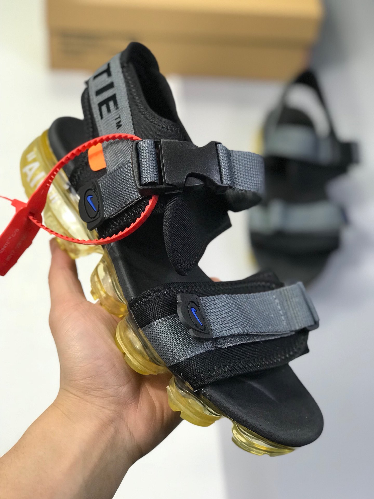 140小潘底 【耐克 Nike BLAZER 】 新品实拍篇 真标带半码2019夏季新品  Virgil Abloh设计师独立品牌蒸汽大气垫前卫沙滩凉鞋