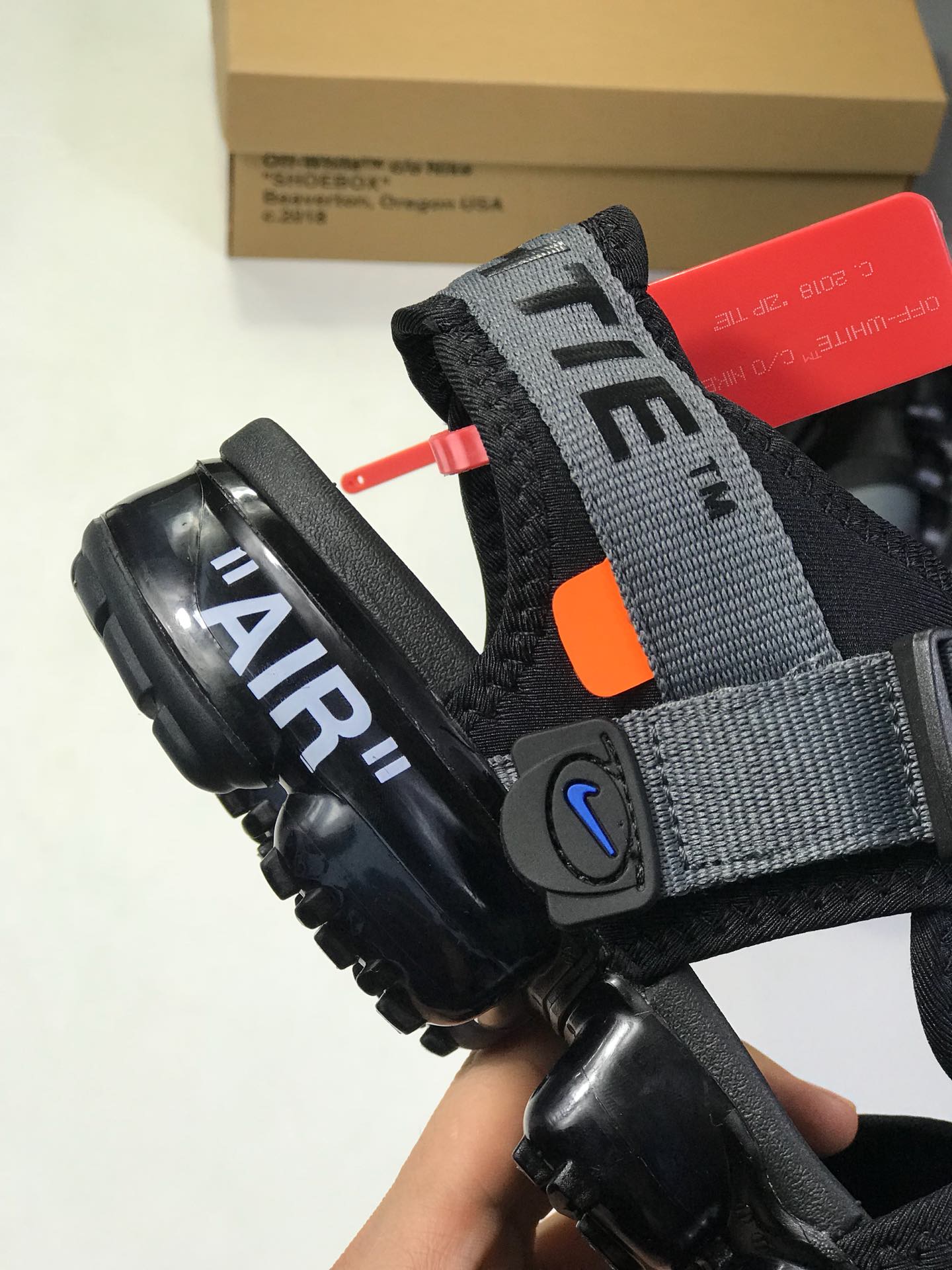 140小潘底 【耐克 Nike BLAZER 】 新品实拍篇 真标带半码2019夏季新品  Virgil Abloh设计师独立品牌蒸汽大气垫前卫沙滩凉鞋