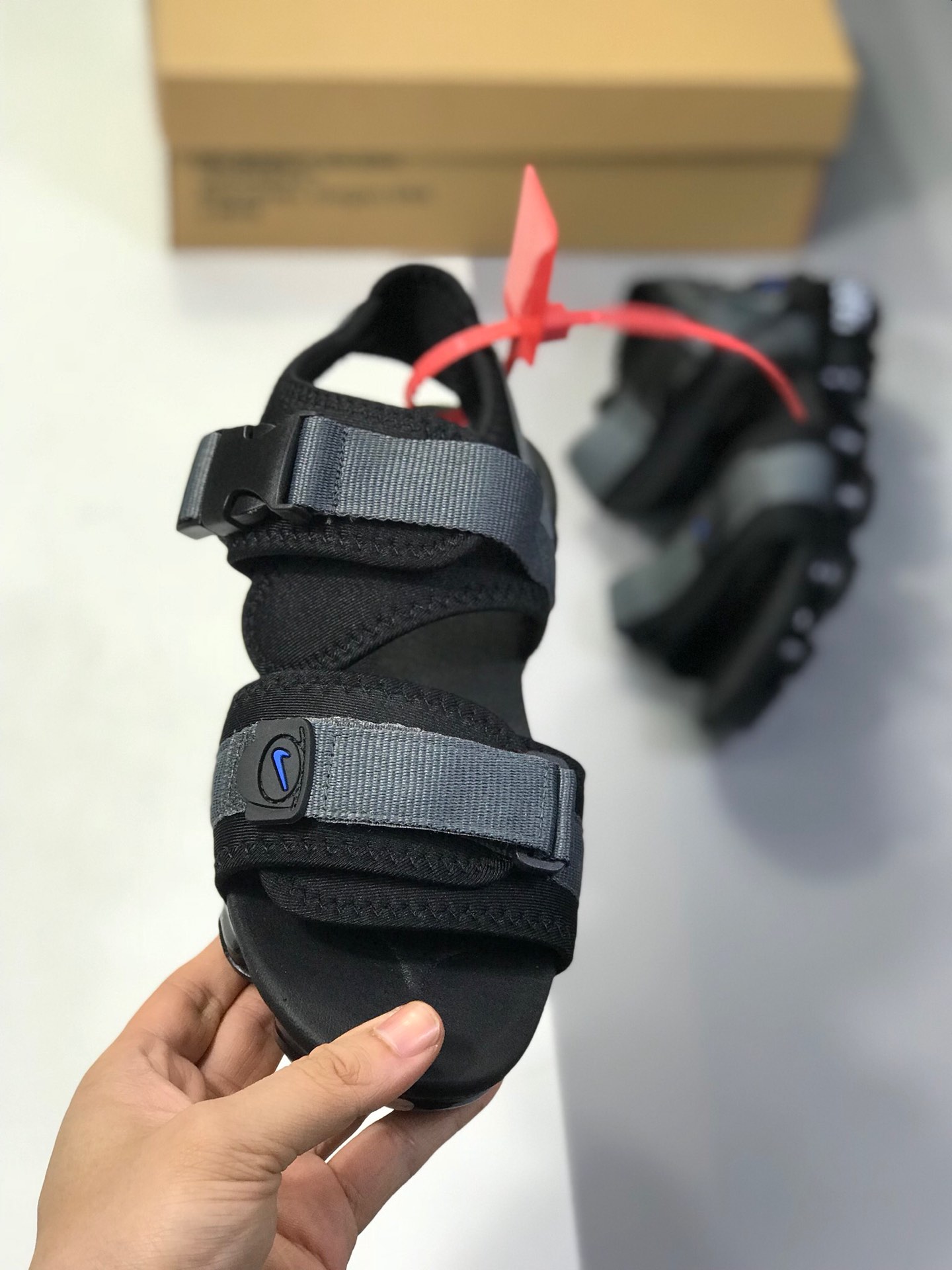 140小潘底 【耐克 Nike BLAZER 】 新品实拍篇 真标带半码2019夏季新品  Virgil Abloh设计师独立品牌蒸汽大气垫前卫沙滩凉鞋