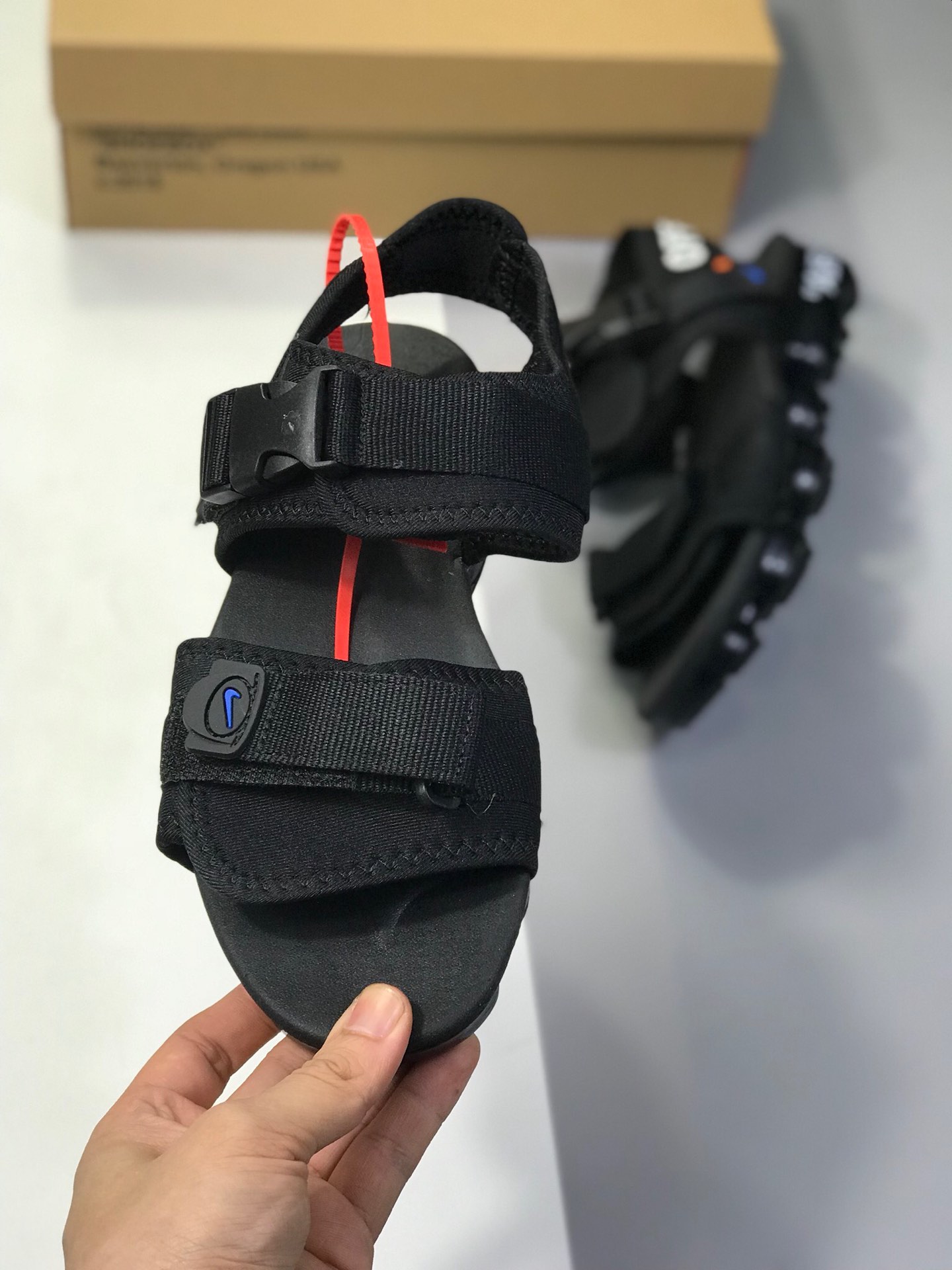 140小潘底 【耐克 Nike BLAZER 】 新品实拍篇 真标带半码2019夏季新品  Virgil Abloh设计师独立品牌蒸汽大气垫前卫沙滩凉鞋