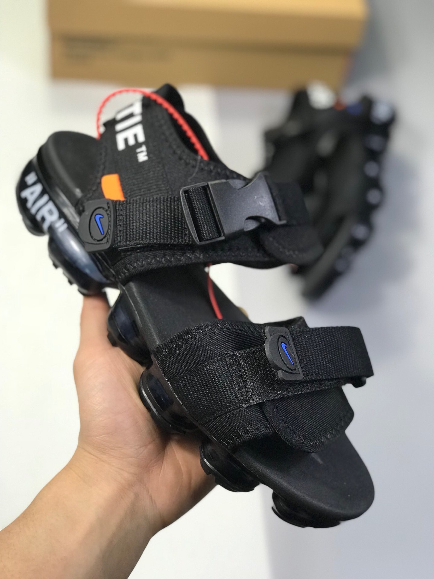 140小潘底 【耐克 Nike BLAZER 】 新品实拍篇 真标带半码2019夏季新品  Virgil Abloh设计师独立品牌蒸汽大气垫前卫沙滩凉鞋