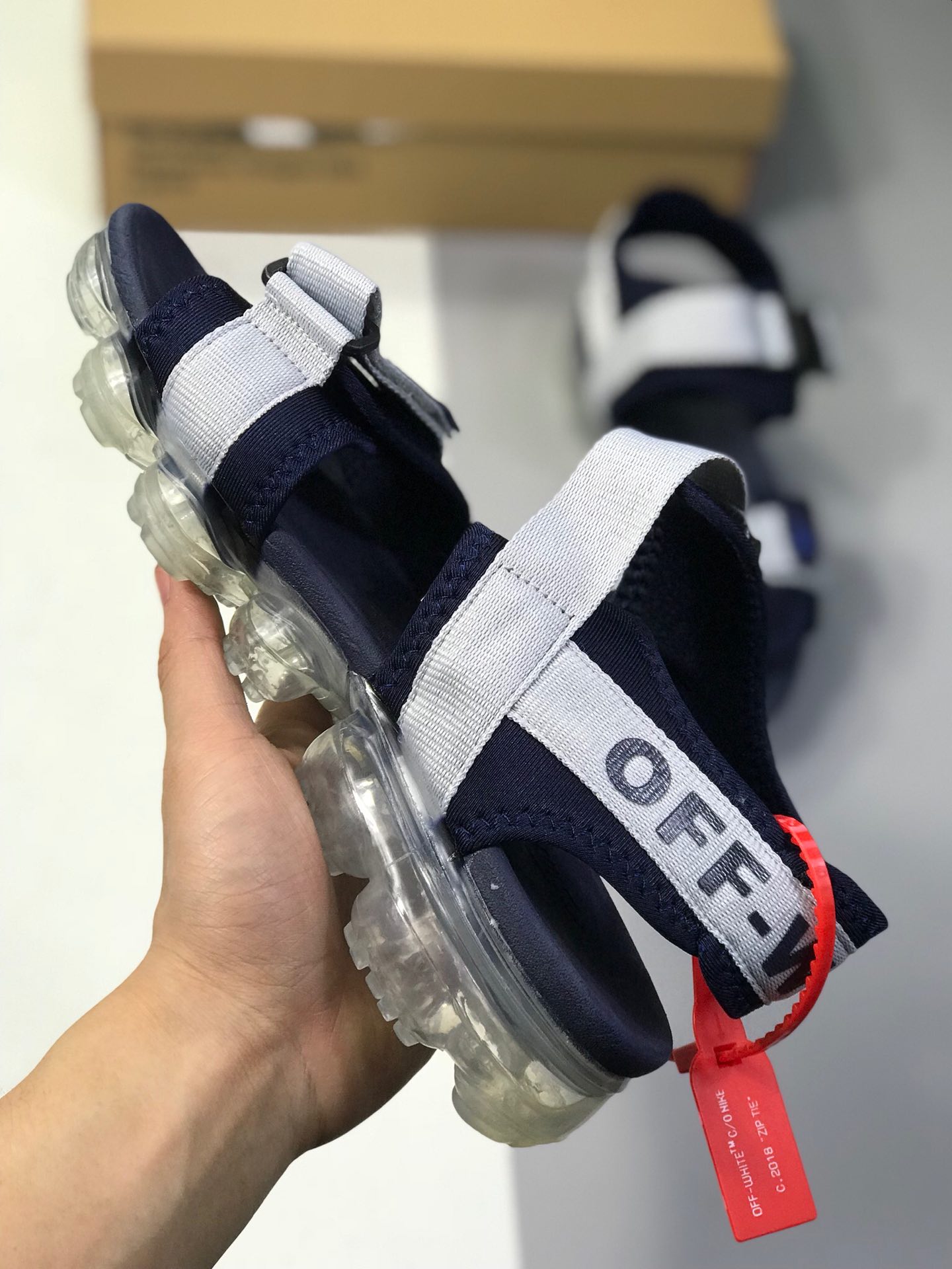 140小潘底 【耐克 Nike BLAZER 】 新品实拍篇 真标带半码2019夏季新品  Virgil Abloh设计师独立品牌蒸汽大气垫前卫沙滩凉鞋