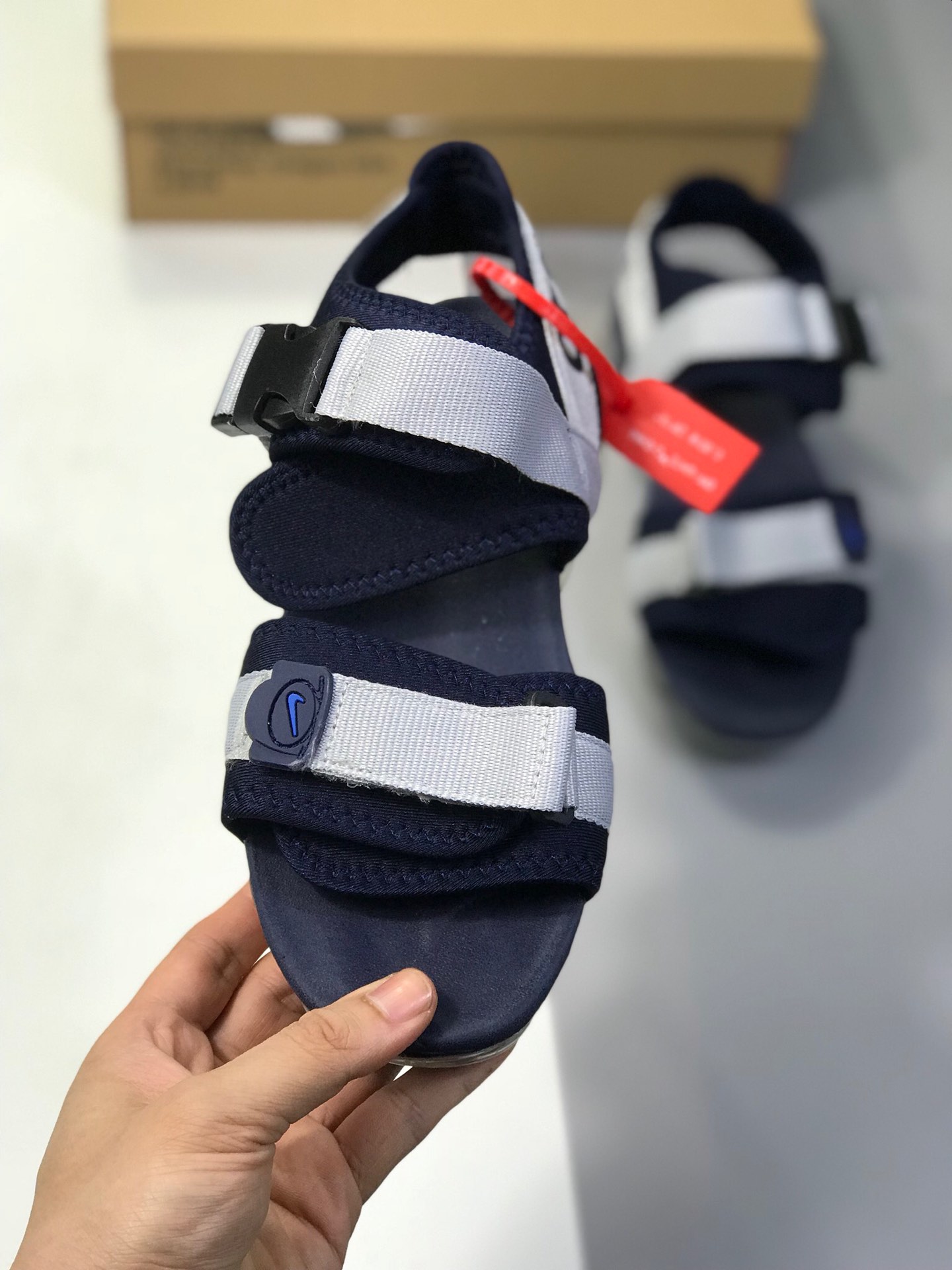 140小潘底 【耐克 Nike BLAZER 】 新品实拍篇 真标带半码2019夏季新品  Virgil Abloh设计师独立品牌蒸汽大气垫前卫沙滩凉鞋