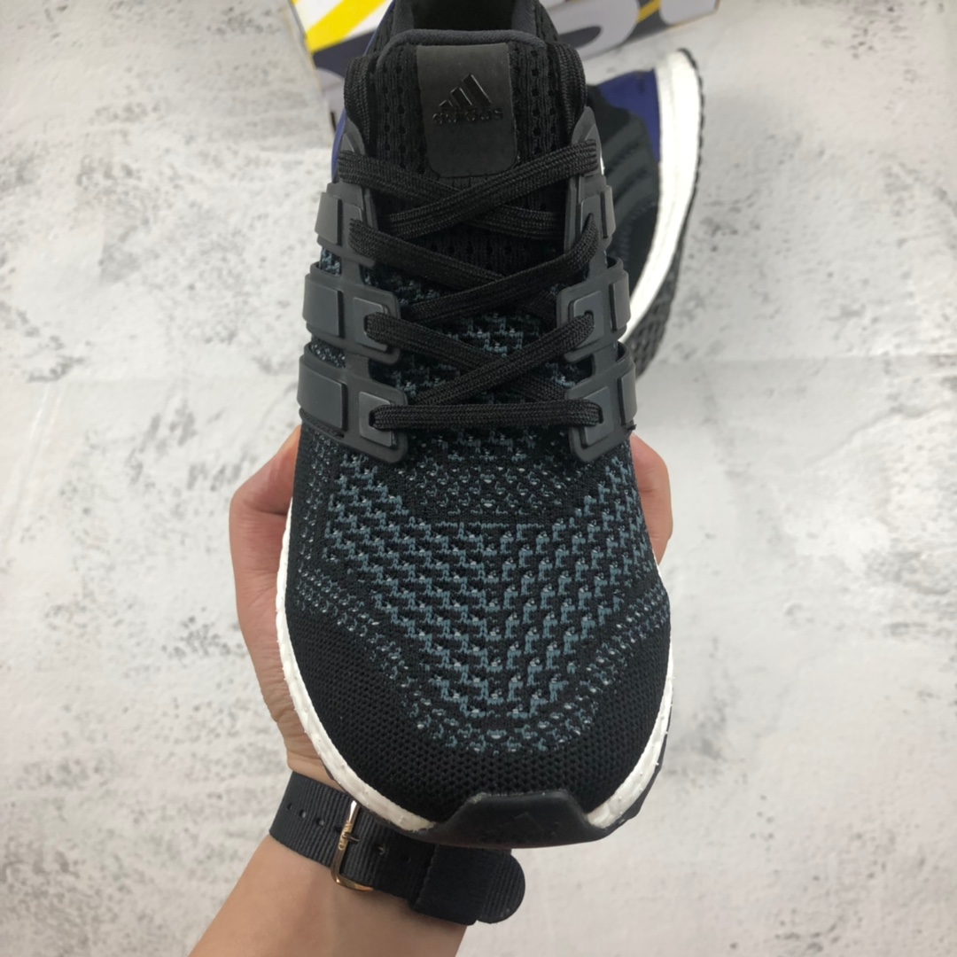 180 纯原版本 外贸订单 Adiads Ultra Boost UB1.0  黑蓝 阿迪真爆缓震慢跑鞋 B27172