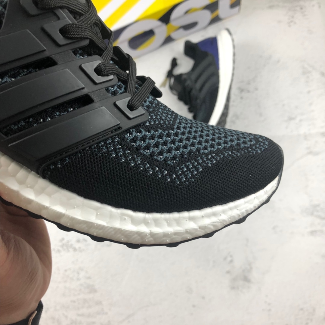 180 纯原版本 外贸订单 Adiads Ultra Boost UB1.0  黑蓝 阿迪真爆缓震慢跑鞋 B27172