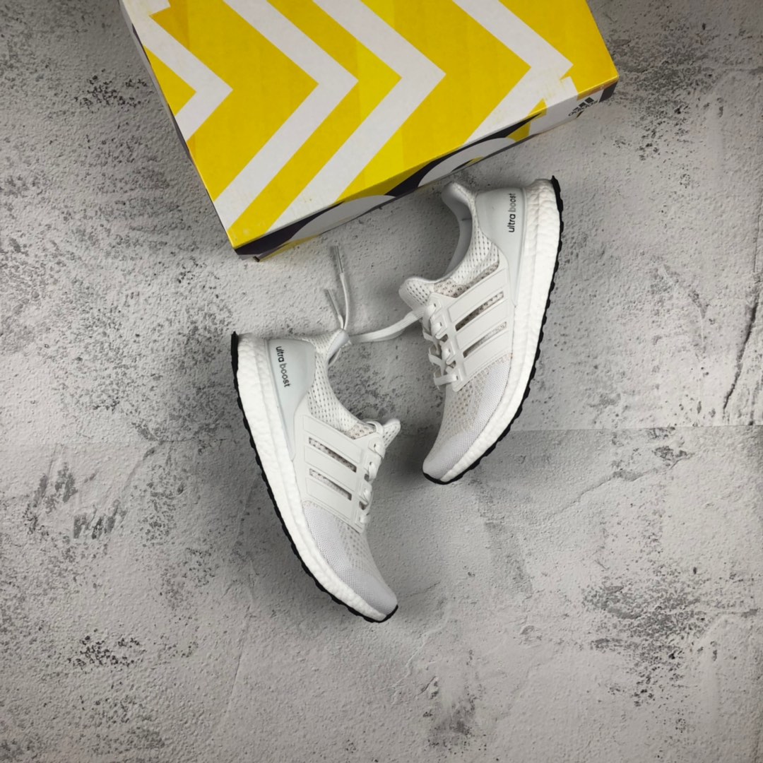 180纯原版本 外贸订单 Adiads Ultra Boost UB1.0  奶白 阿迪真爆缓震慢跑鞋 S77416
