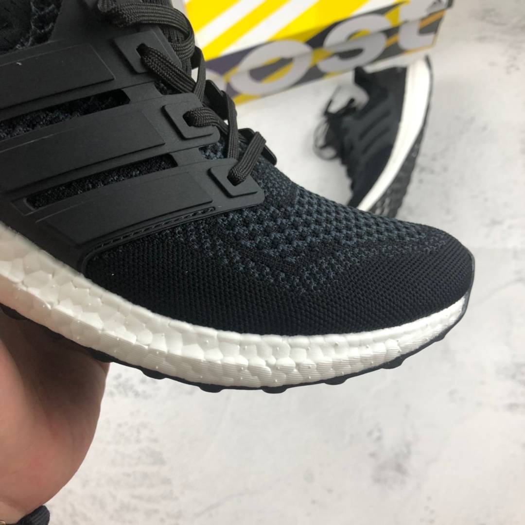 180 纯原版本 外贸订单 Adiads Ultra Boost UB1.0  黑灰 阿迪真爆缓震慢跑鞋 S77417