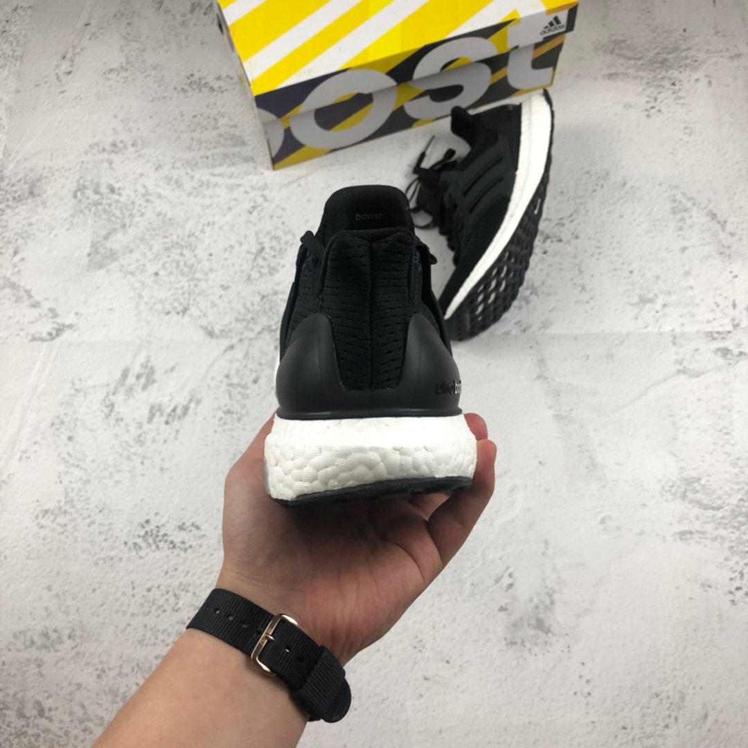 180 纯原版本 外贸订单 Adiads Ultra Boost UB1.0  黑灰 阿迪真爆缓震慢跑鞋 S77417