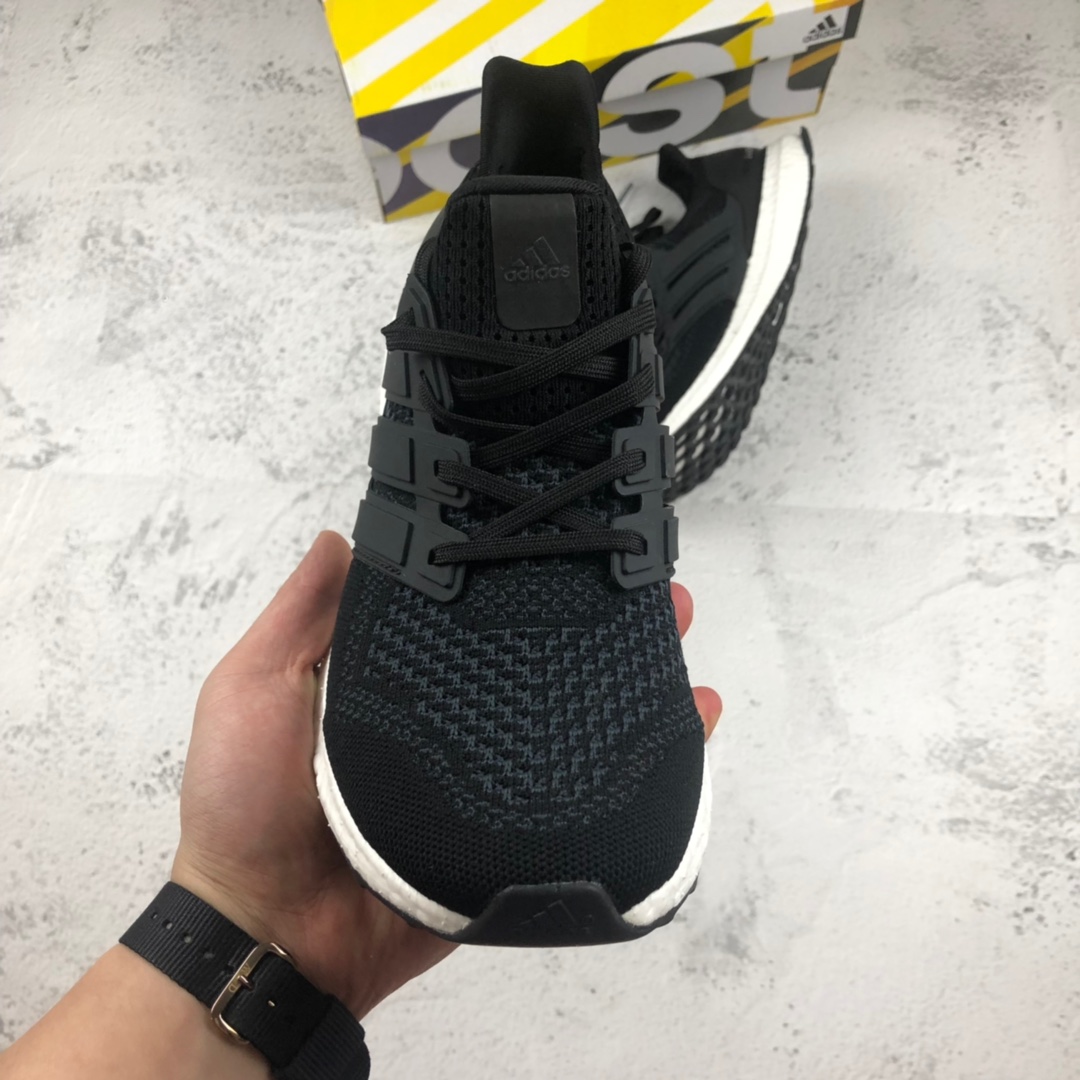 180 纯原版本 外贸订单 Adiads Ultra Boost UB1.0  黑灰 阿迪真爆缓震慢跑鞋 S77417