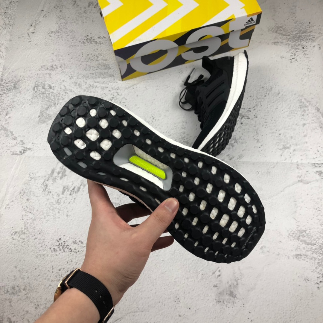 180 纯原版本 外贸订单 Adiads Ultra Boost UB1.0  黑灰 阿迪真爆缓震慢跑鞋 S77417