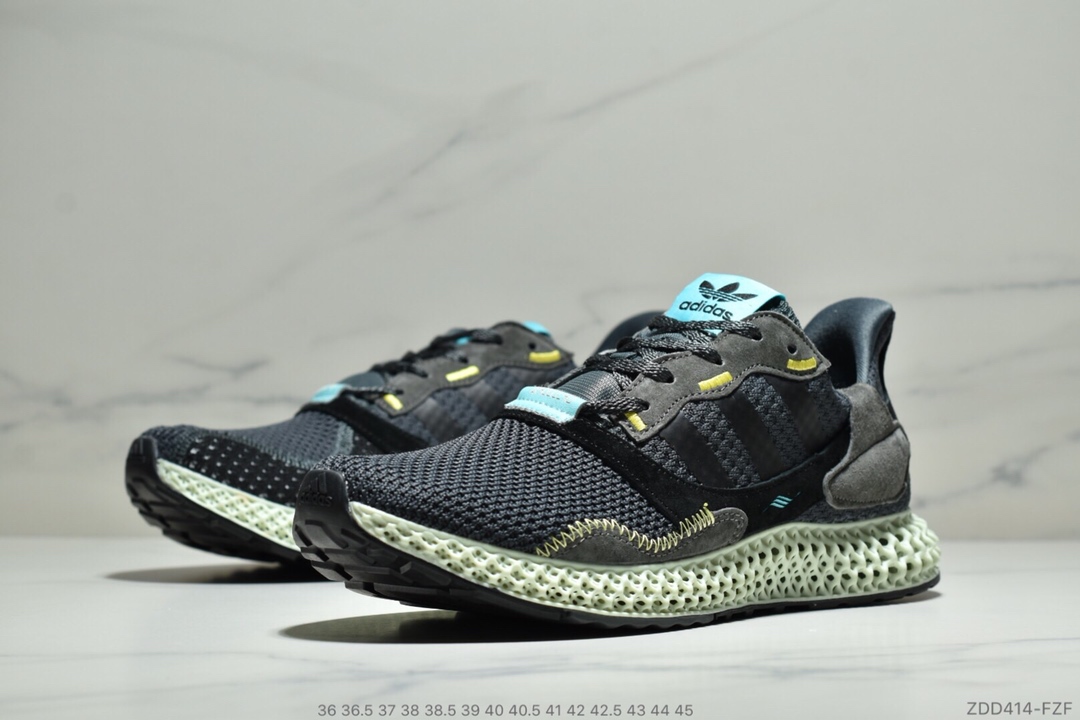 220公司级 阿迪达斯 Adidas Consortium ZX 4000 4D B42203 4D打印 未来科技跑鞋