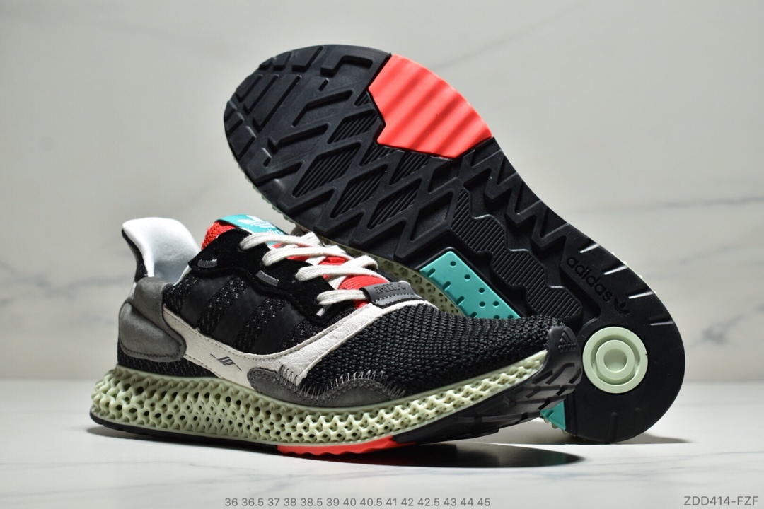 220公司级 阿迪达斯 Adidas Consortium ZX 4000 4D B42203 4D打印 未来科技跑鞋