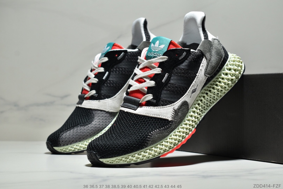 220公司级 阿迪达斯 Adidas Consortium ZX 4000 4D B42203 4D打印 未来科技跑鞋