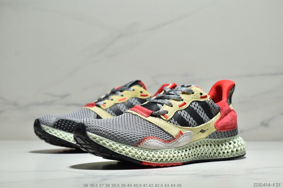 220公司级 阿迪达斯 Adidas Consortium ZX 4000 4D B42203 4D打印 未来科技跑鞋