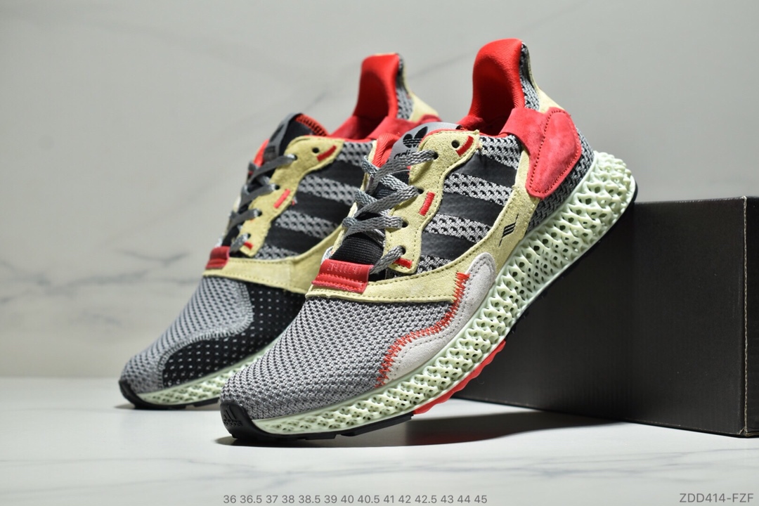220公司级 阿迪达斯 Adidas Consortium ZX 4000 4D B42203 4D打印 未来科技跑鞋