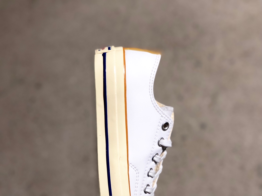 180欧阳娜娜上脚 Converse 匡威1970s三星标 皮面撞色中性低帮板鞋