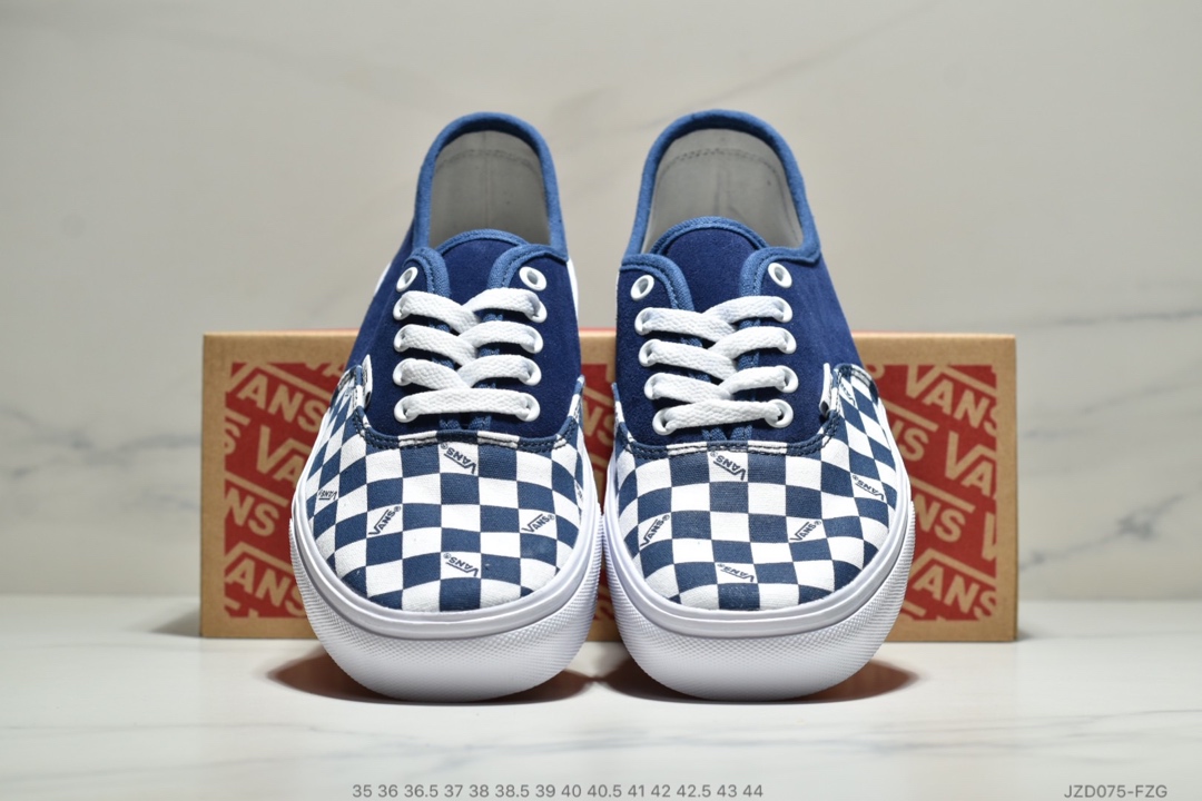 140公司级 VANS /范斯 VAULT OG AUTHENTIC 格子帆布麂皮拼接板鞋 日常百搭