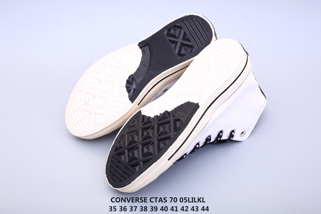 90  Converse 1970s 中国元素阴阳太极系列 鞋底半月黑白构造阴阳太极图案 鞋带印上太极阴阳阵