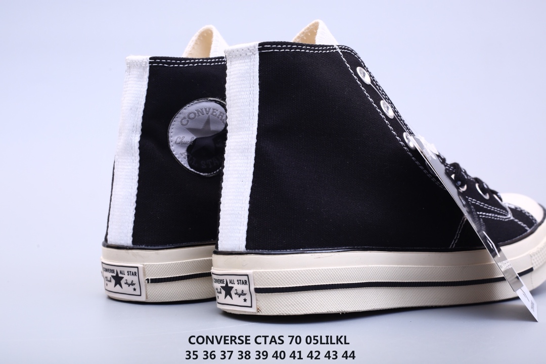 90 Converse 1970s 中国元素阴阳太极系列 鞋底半月黑白构造阴阳太极图案 鞋带印上太极阴阳阵