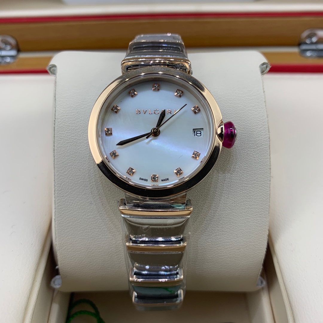 Bvlgari 皇家 宝格丽简金表带女款腕表