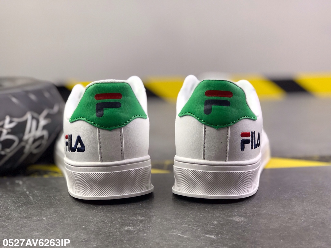 90   斐乐/Fila 皮革+网面 低帮 板鞋