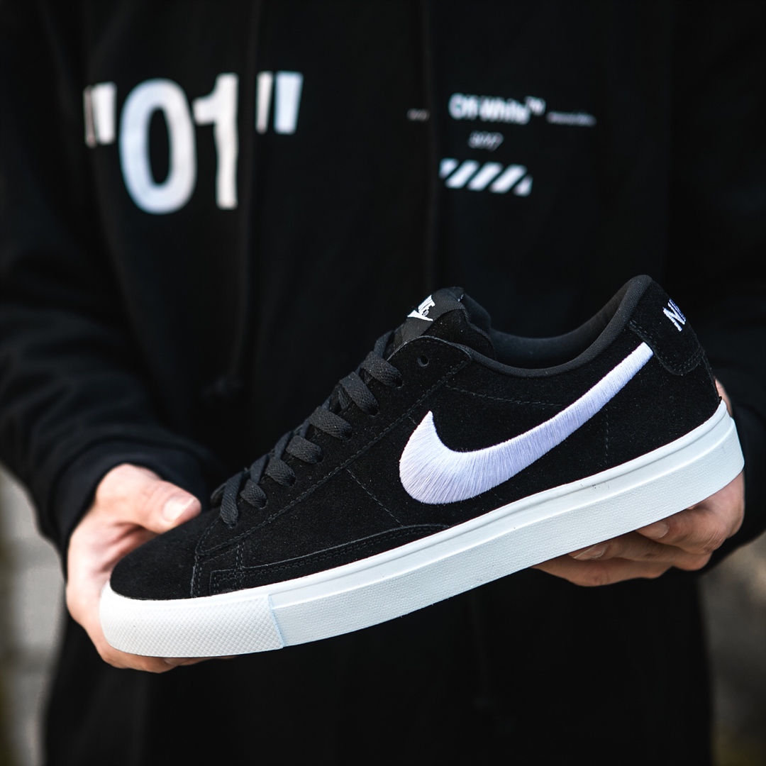 120 NIKE WMNS BLAZER LOW 韩版 电绣勾 全皮低帮 真标半码