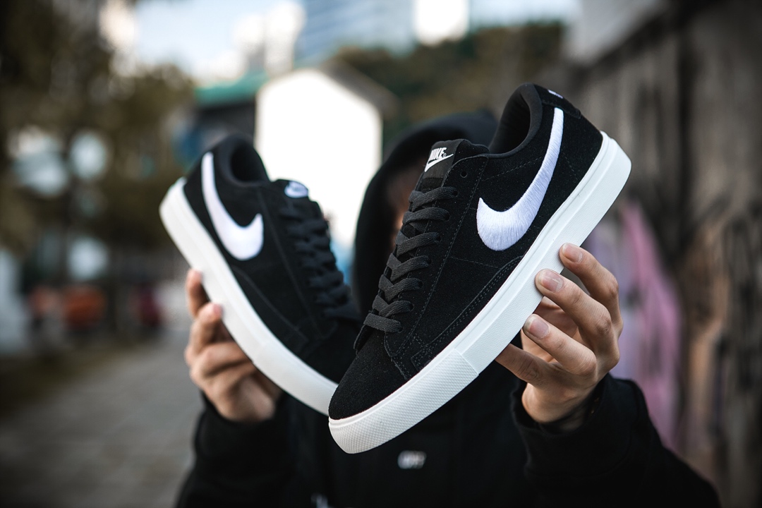 120 NIKE WMNS BLAZER LOW 韩版 电绣勾 全皮低帮 真标半码