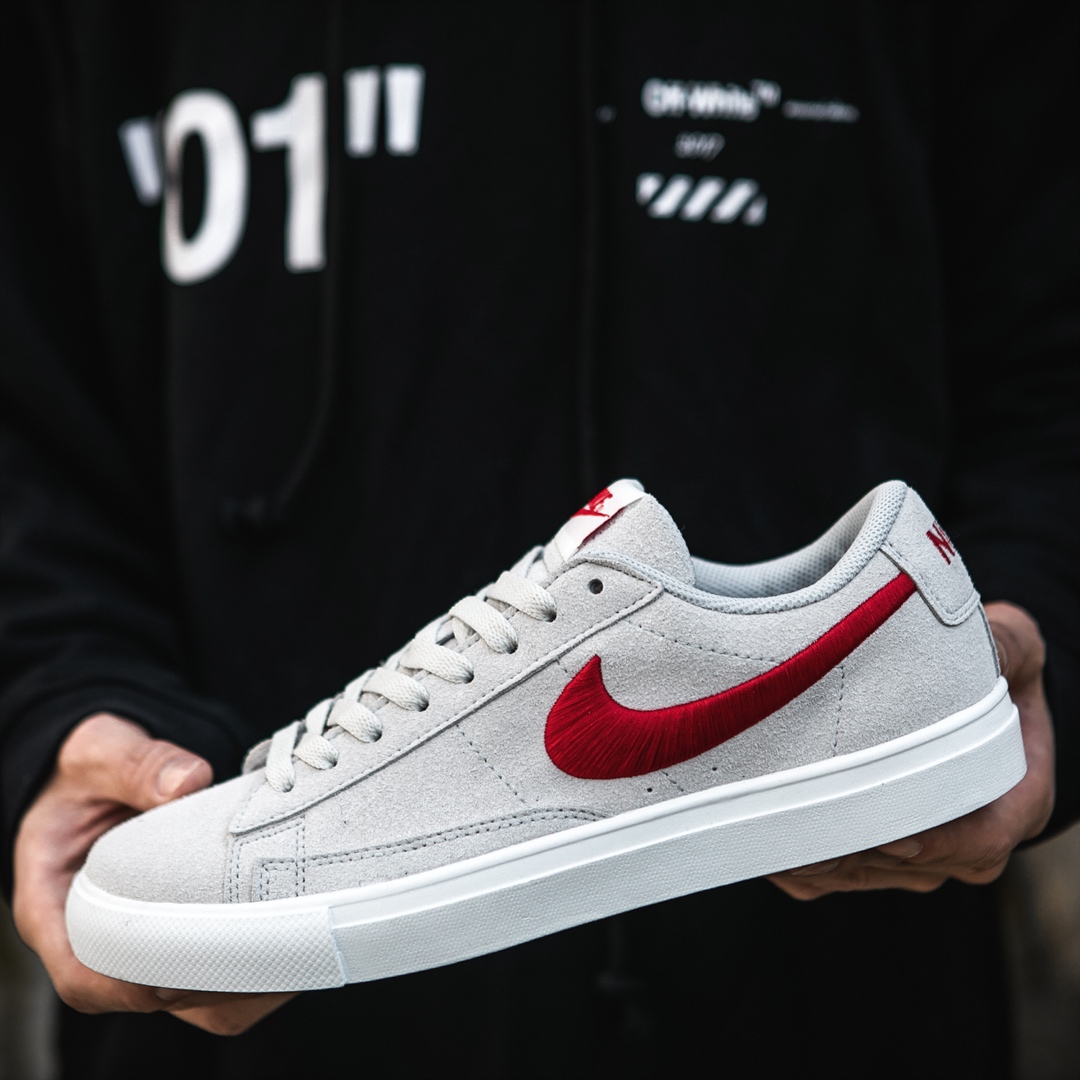 120 NIKE WMNS BLAZER LOW 韩版 电绣勾 全皮低帮 真标半码