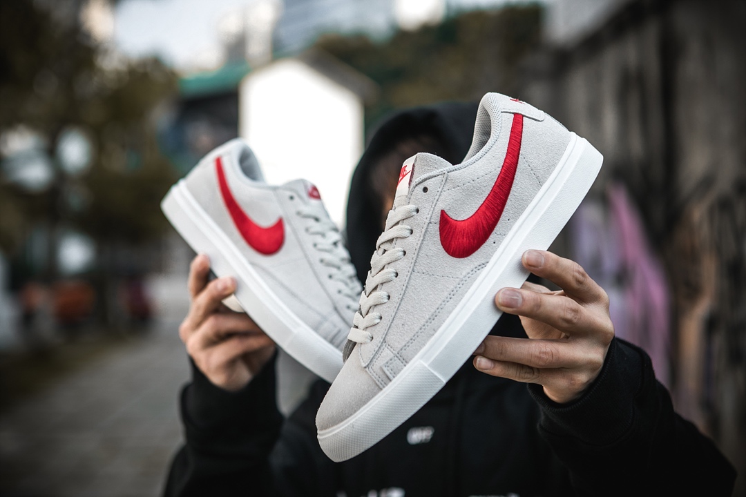 120 NIKE WMNS BLAZER LOW 韩版 电绣勾 全皮低帮 真标半码