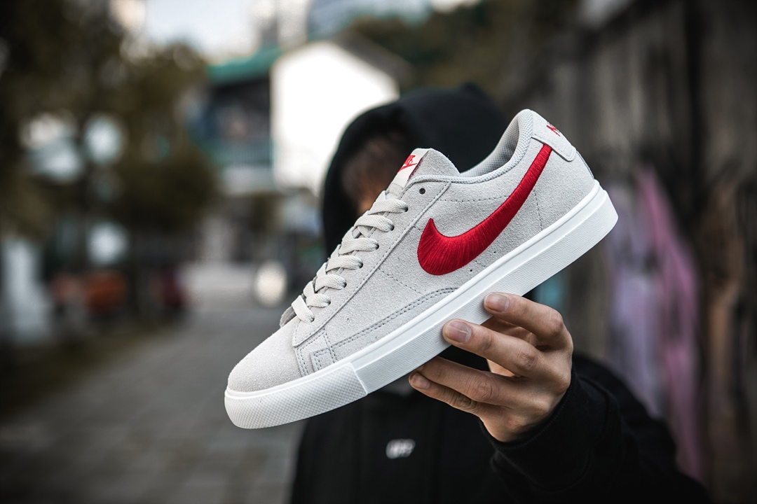 120 NIKE WMNS BLAZER LOW 韩版 电绣勾 全皮低帮 真标半码