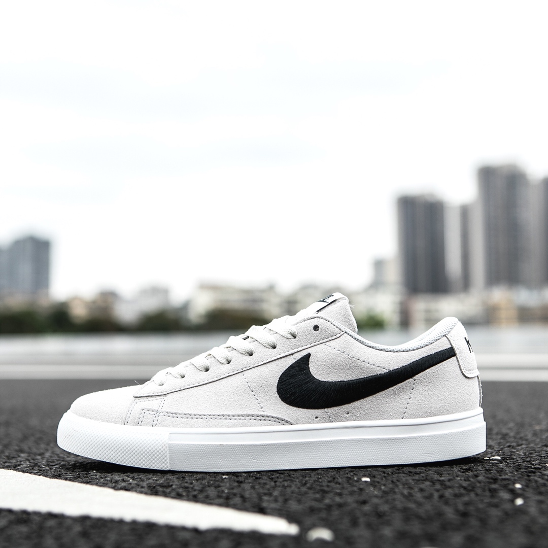 120 NIKE WMNS BLAZER LOW 韩版 电绣勾 全皮低帮