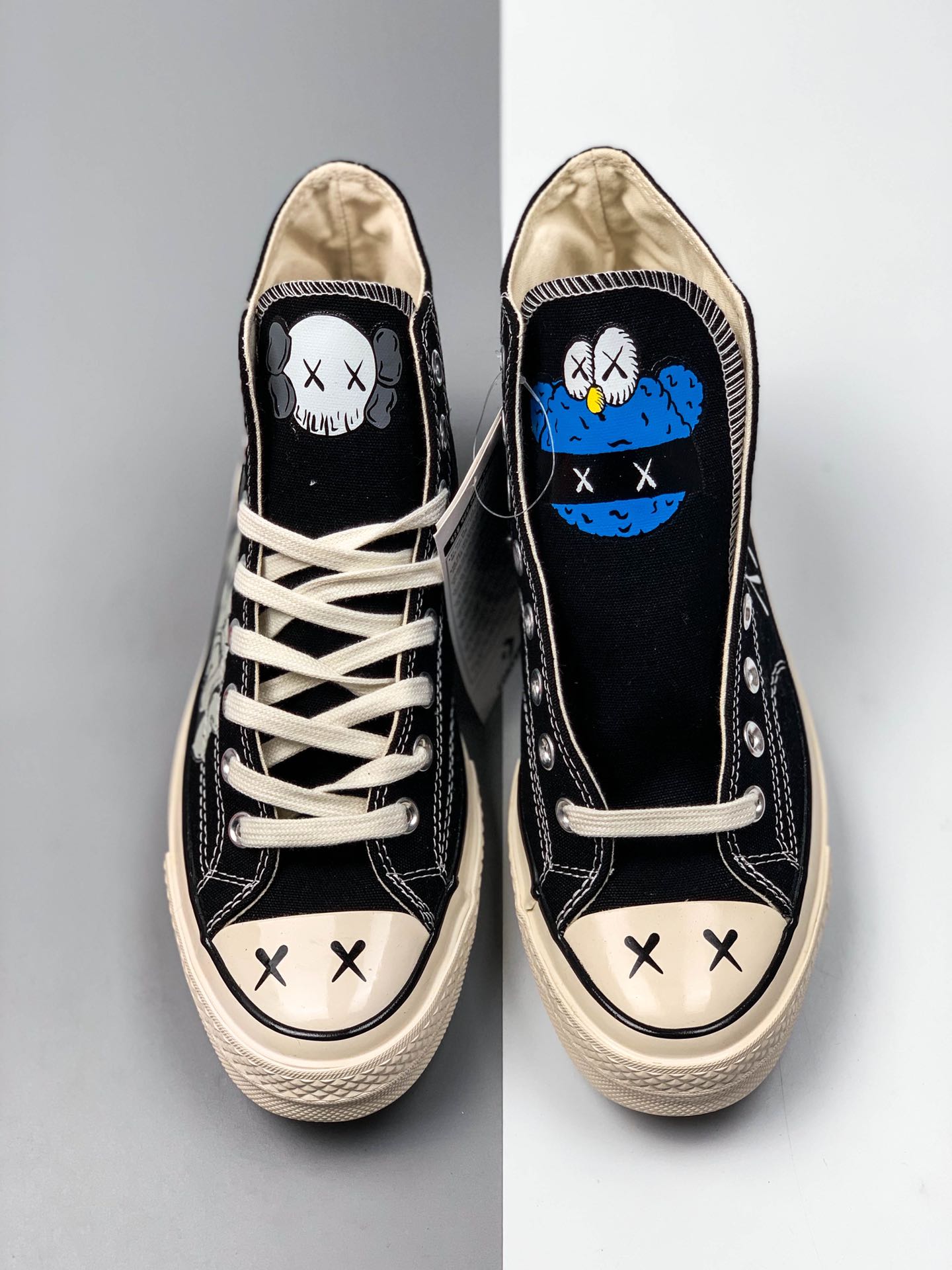 170 Kaws X Converse 1970s 匡威涂鸦 三星标 联名高帮休闲板鞋全新Kaws涂鸦