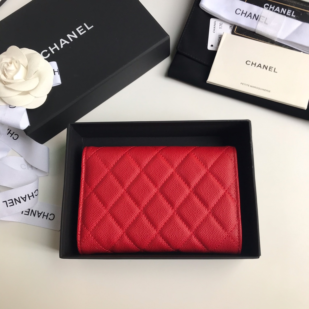 Chanel 高品质中号三折钱包