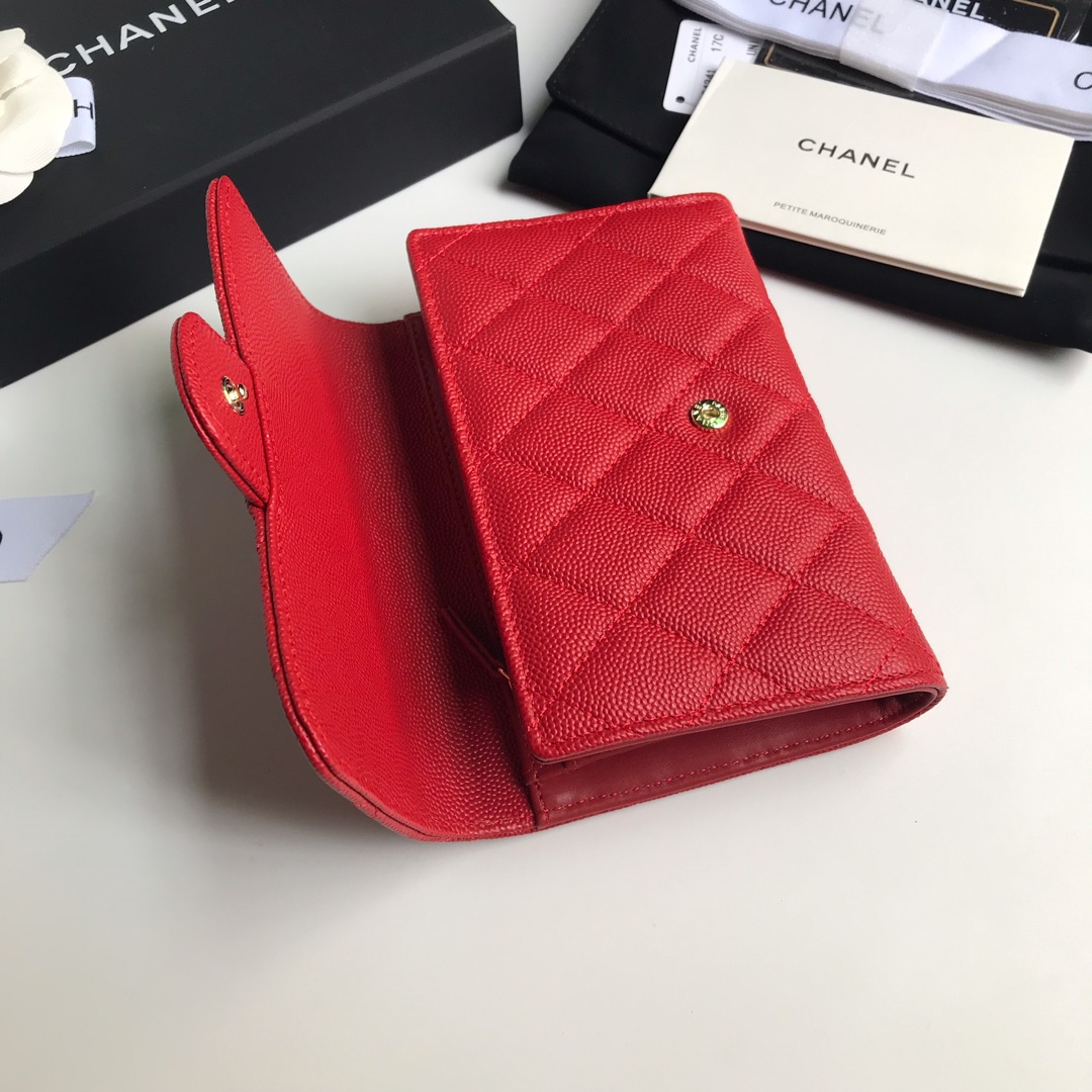 Chanel 高品质中号三折钱包