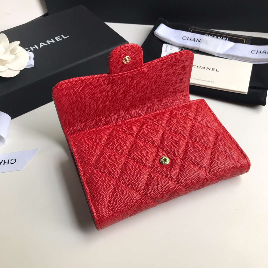 Chanel 高品质中号三折钱包