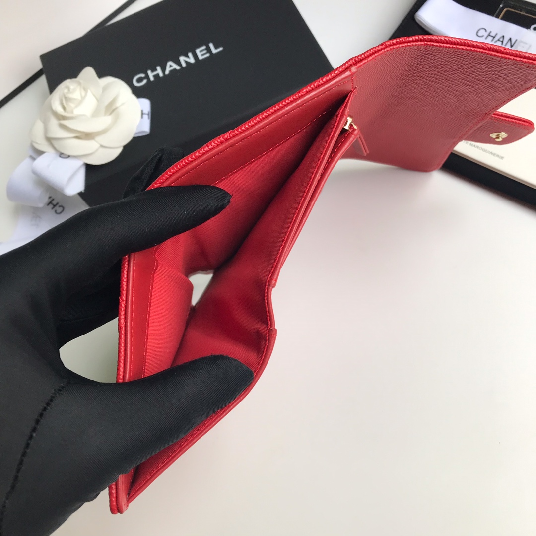 Chanel 高品质中号三折钱包