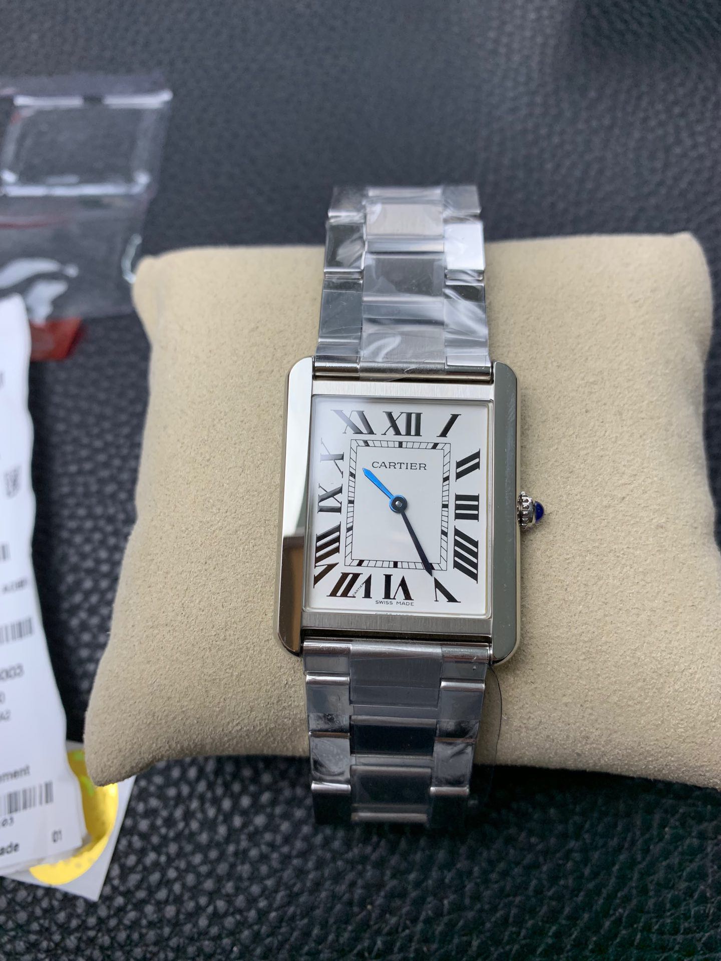 Cartier 卡地亚坦克系列女款钢带腕表