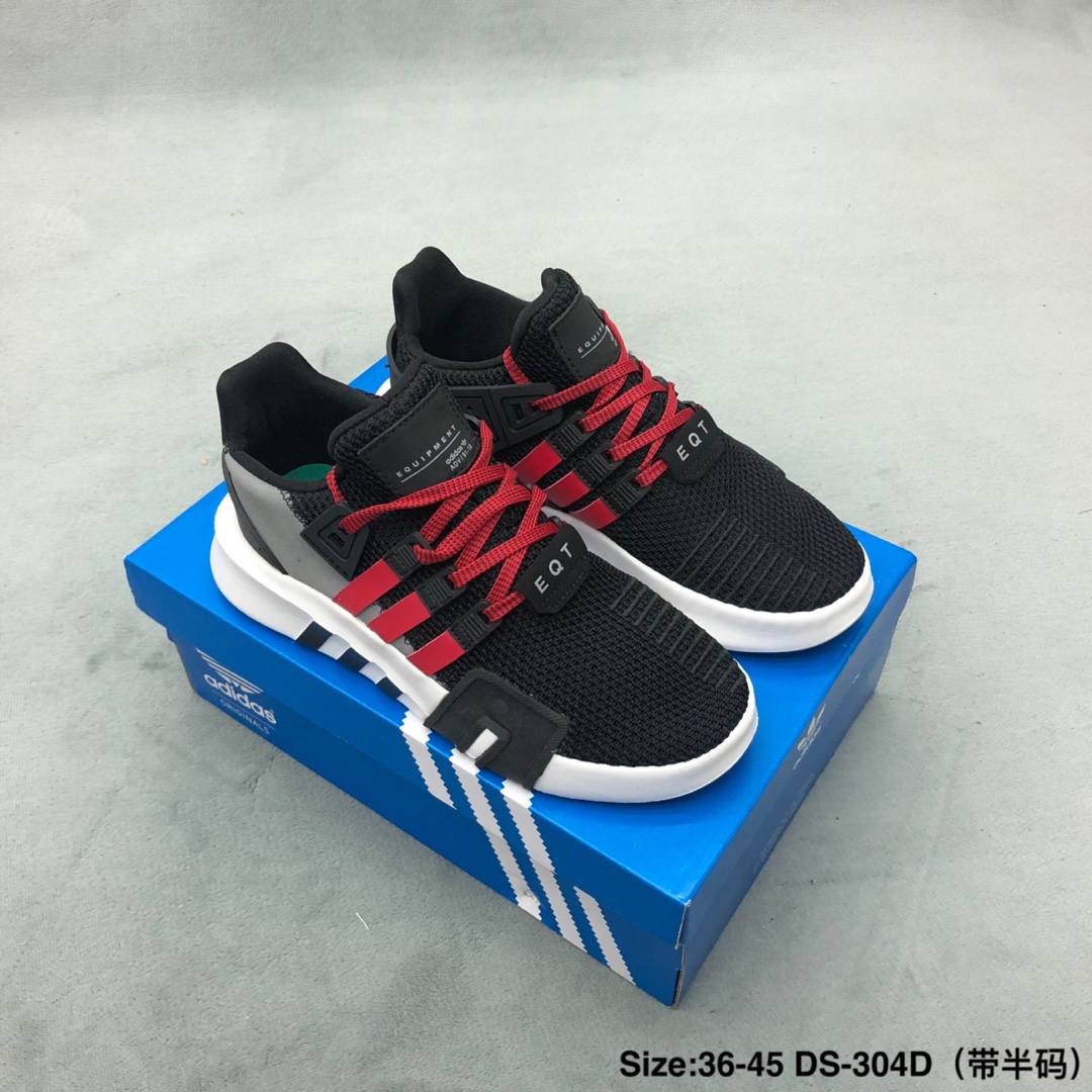 130 鹿晗 杨幂同款 Adidas EQT Basketball ADV 三叶草 编织鞋面 组合鞋底 高品质 秒杀市面印刷版本
