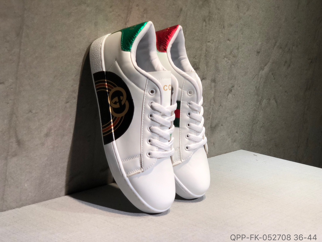 110 Gucci古驰 简约小白鞋 二层皮板鞋