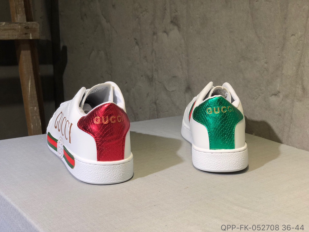 110 Gucci古驰 简约小白鞋 二层皮板鞋