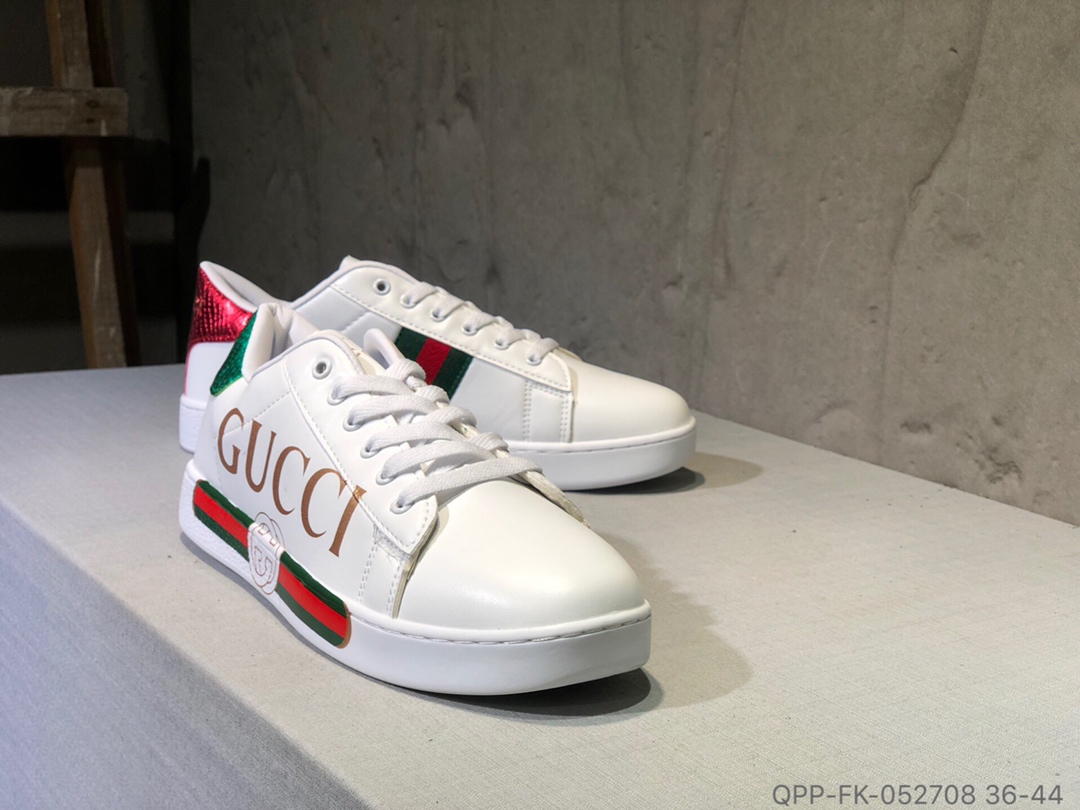 110 Gucci古驰 简约小白鞋 二层皮板鞋