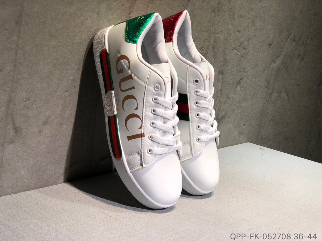 110 Gucci古驰 简约小白鞋 二层皮板鞋