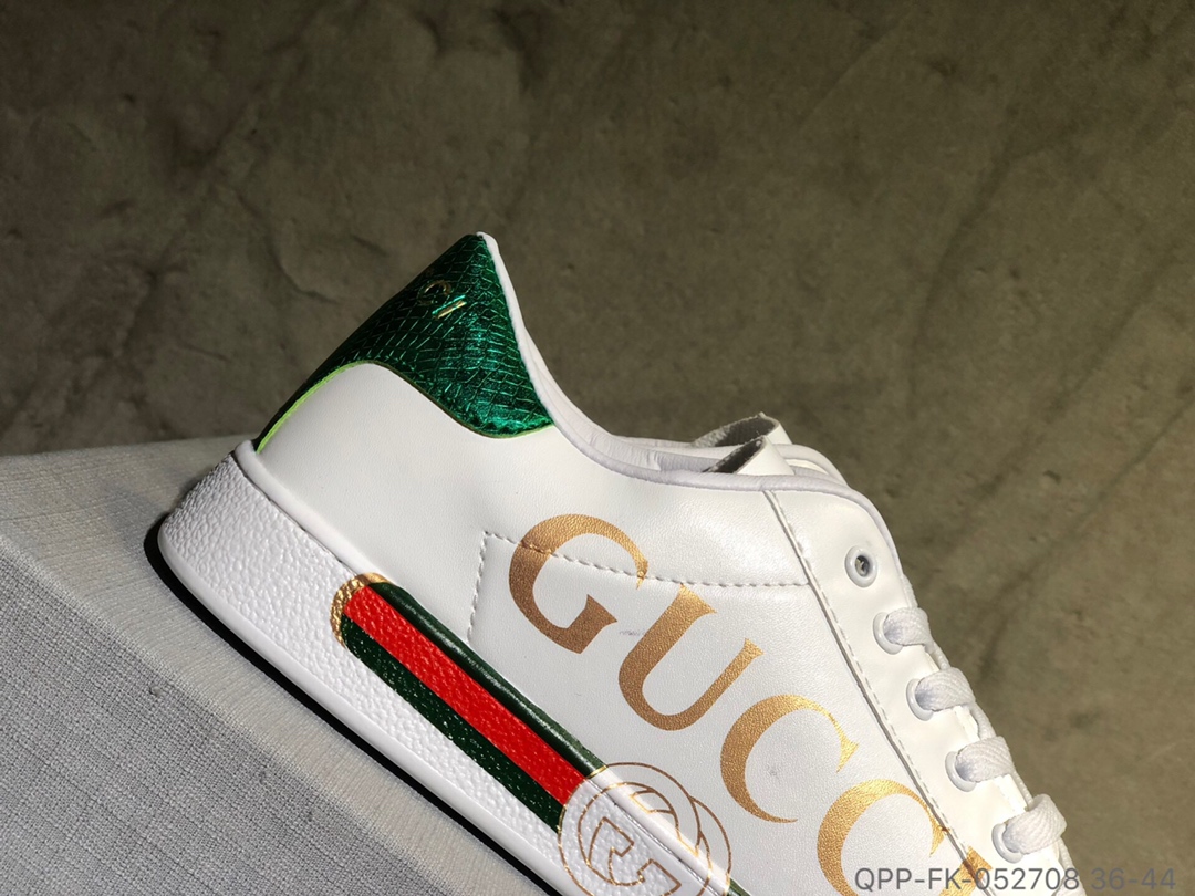 110 Gucci古驰 简约小白鞋 二层皮板鞋